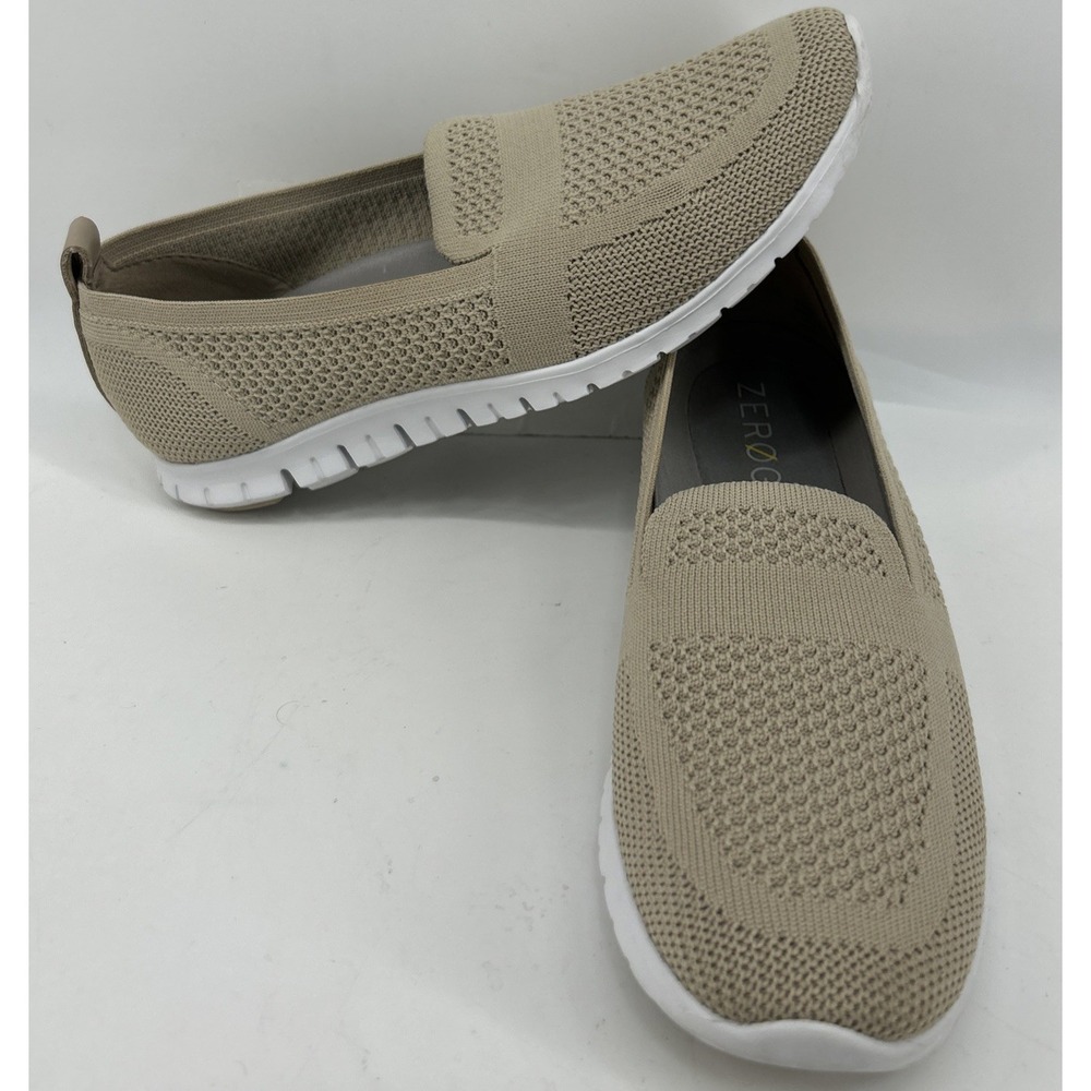 Cole Haan Zerogrand‎ Stitchlite Slip On Loafers Tan W20355 Womens Size 8.5B